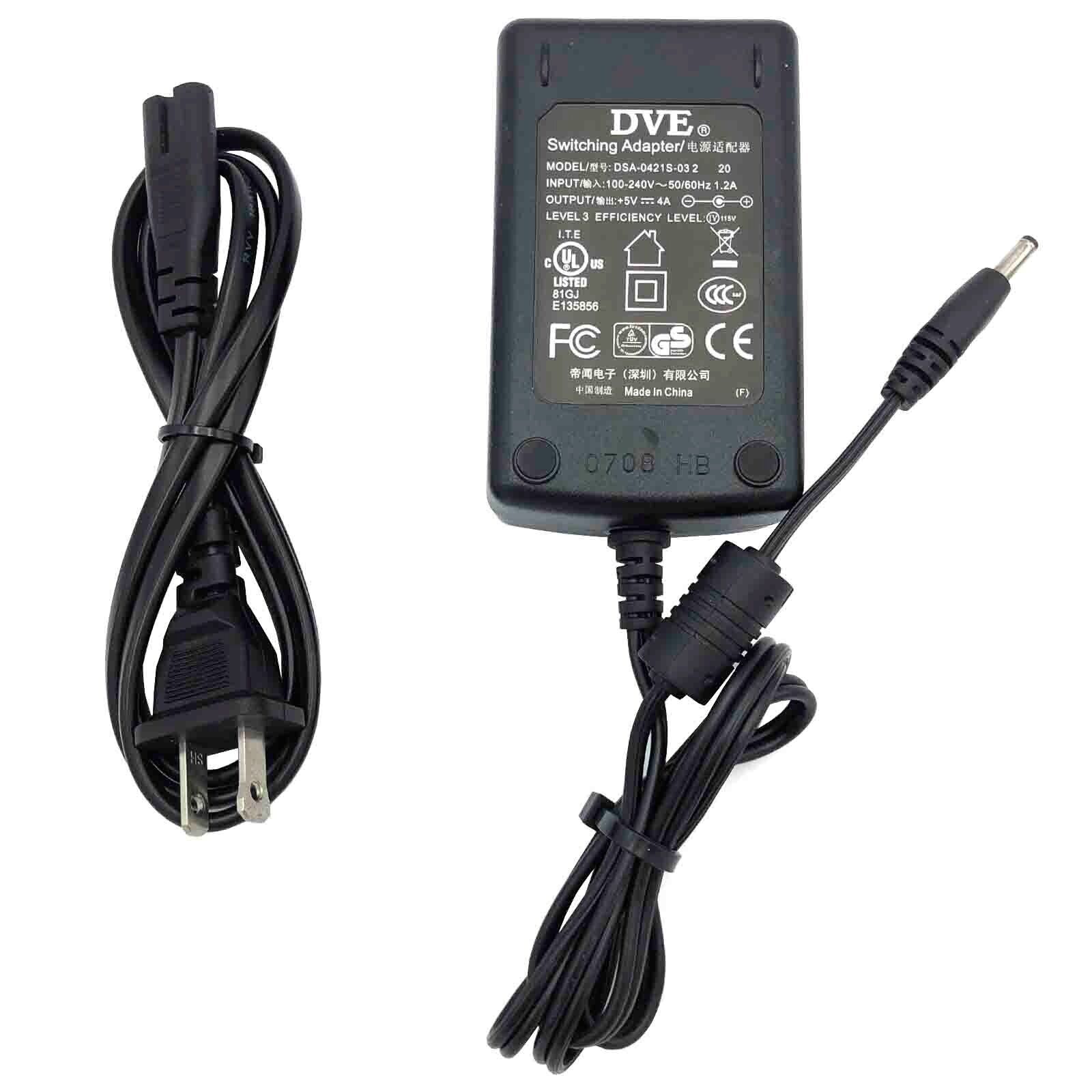 *Brand NEW*Genuine DVE 5V 4A 20W AC Adapter DSA-0421S-03 2 20 Switching Power Supply